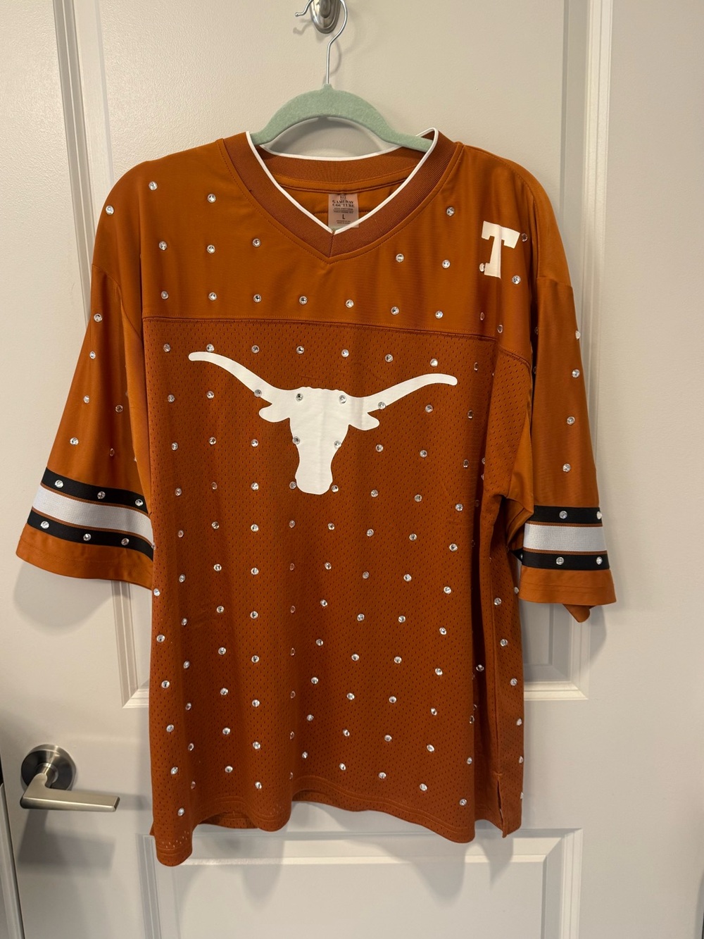 NWT Texas Longhorns Rhinestone Jersey by Soho x Gameday Couture